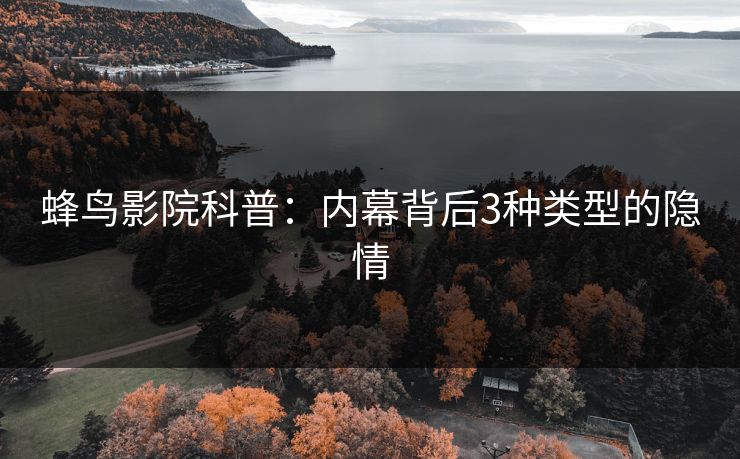 蜂鸟影院科普:内幕背后3种类型的隐情 蜂鸟影院科普:内幕背后3种类型的隐情
